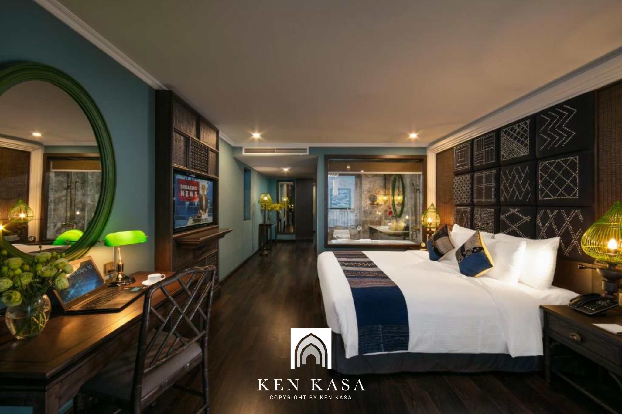 Mẫu thiết kế ph&ograve;ng suite của Pistachio hotel Sapa